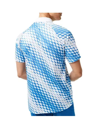 Polo de Tennis Bleu/Blanc Homme Lacoste DH5174 2