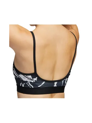 Brassière Imprimé Noir/Blanc Femme Adidas Floral 2