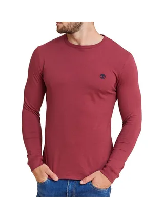 T-Shirt Manches Longues Bordeaux Homme Timberland Sleeve 1