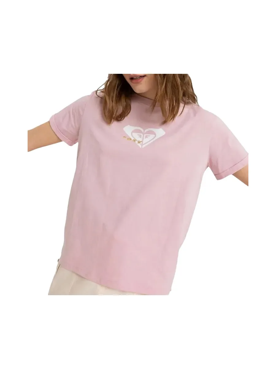 T-Shirt Rose Pale Femme Roxy Ocean Regular 2