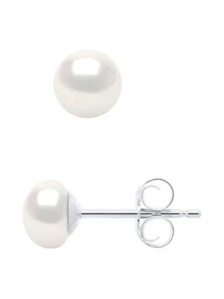 Boucles Perles 5-6mm Argent 4