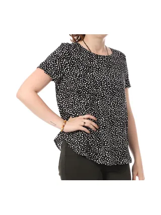 Blouse Noire à Motifs Femme Vero Moda Easy Joy 1