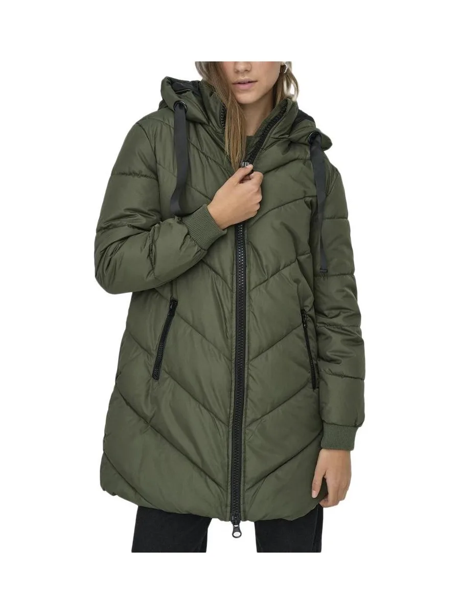 Doudoune Longue Verte Femme JDY Padded 2