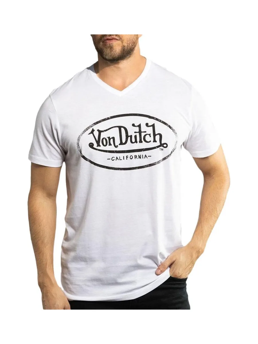 T-shirt Blanc Homme Von Dutch TYRON 2