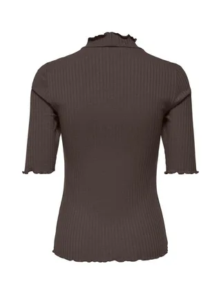 T-Shirt Marron Foncé Femme JDY Fransiska 2