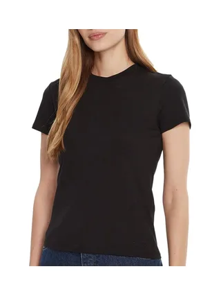 T-Shirt Noir Femme Calvin Klein Jeans Supima 1