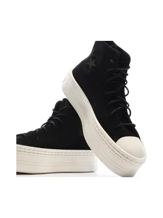Baskets Noires Femme Converse Chuck Taylor All Star Suede 7