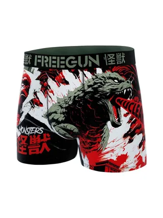 Boxer Noir/Rouge Homme Freegun Chine 1