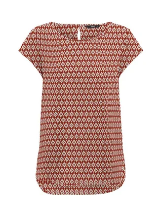 Top Rouge imprimé Femme Only Nova 1