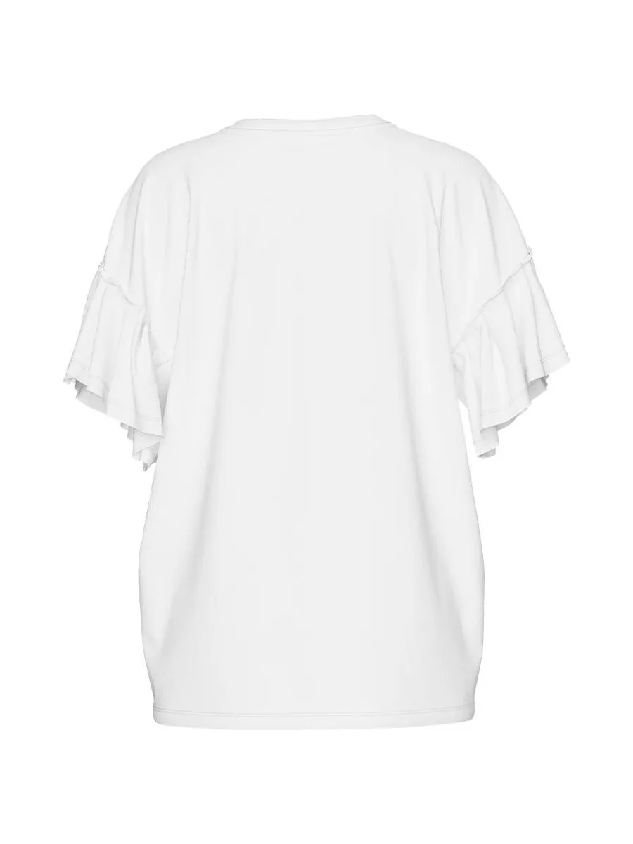 T-shirt Blanc Femme Pieces Skylar 3
