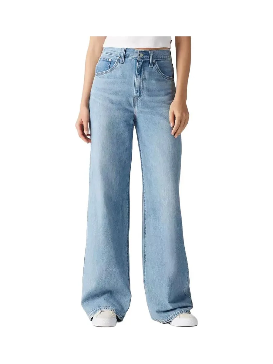 Jean Bleu Clair Femme Levi's Cinch Baggy Indigo 2