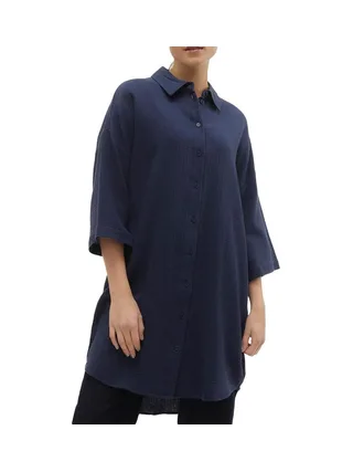 Robe Chemise Marine Femme Vero Moda Natali 1
