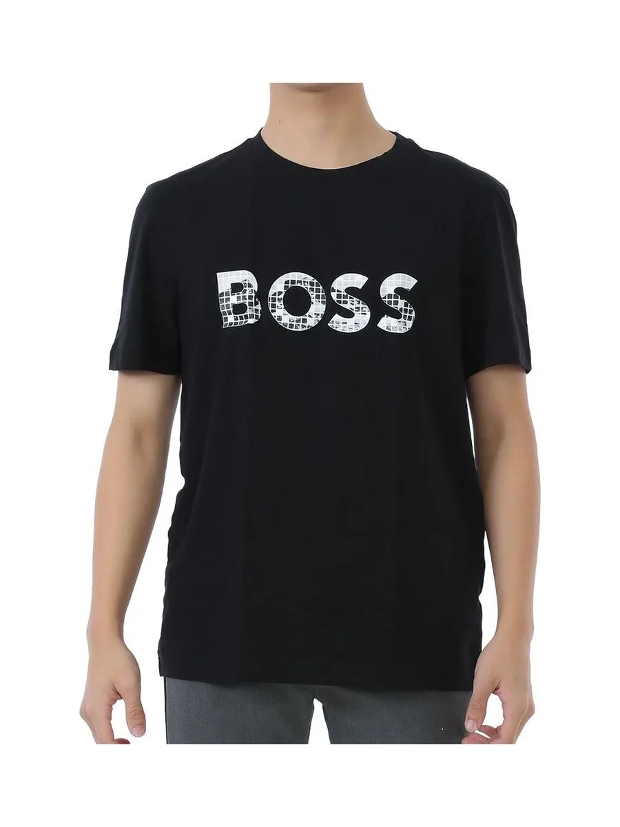 Lot de 2 t-shirts Noir/Blanc Homme Hugo Boss Imprimé 3