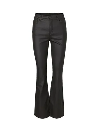 Pantalon Simili Noir Femme Vero Moda Curve Siga Hr 1