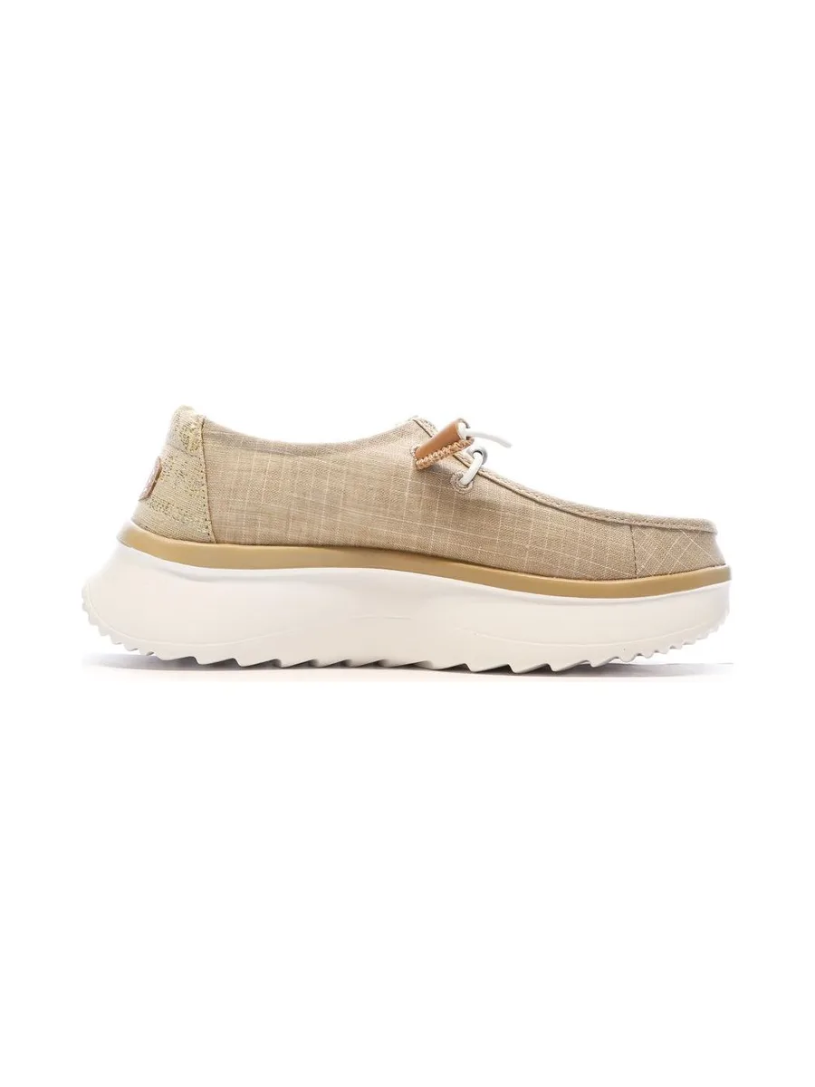 Chaussures Beiges/Dorées Femme Hey Dude Wally Sport Mesh 3