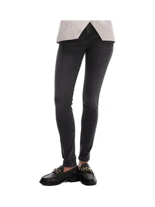 Jean Gris Femme Topshop Jamie Hr Slim 1