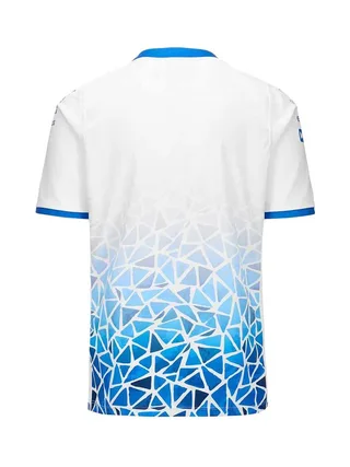 Barcelona Maillot Blanc/Bleu Garçon Kappa Kombat 2024 Alpine F1 2