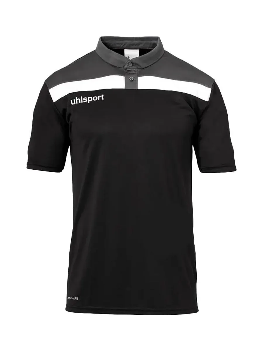 Polo Gris/Noir Homme UHLSPORT Offense 23 2