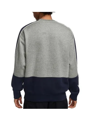Sweat Gris/Marine Homme Nike Fleece 2