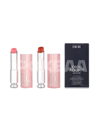 Dior Addict Lip Glow Duo Set 6.4g - #001 Pink 3,2g/#012 Rosewood 3,2g 1
