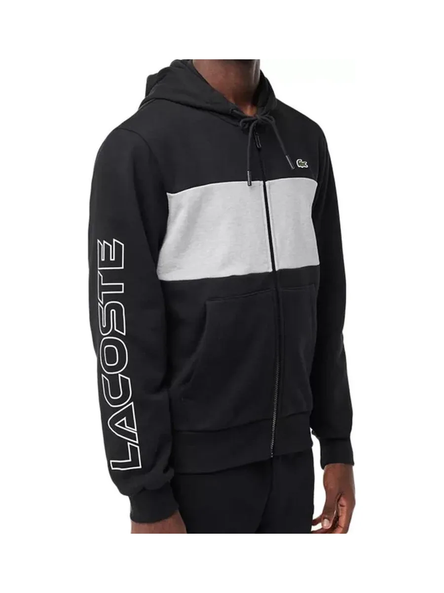 Sweat Noir Homme Lacoste SH1416 2