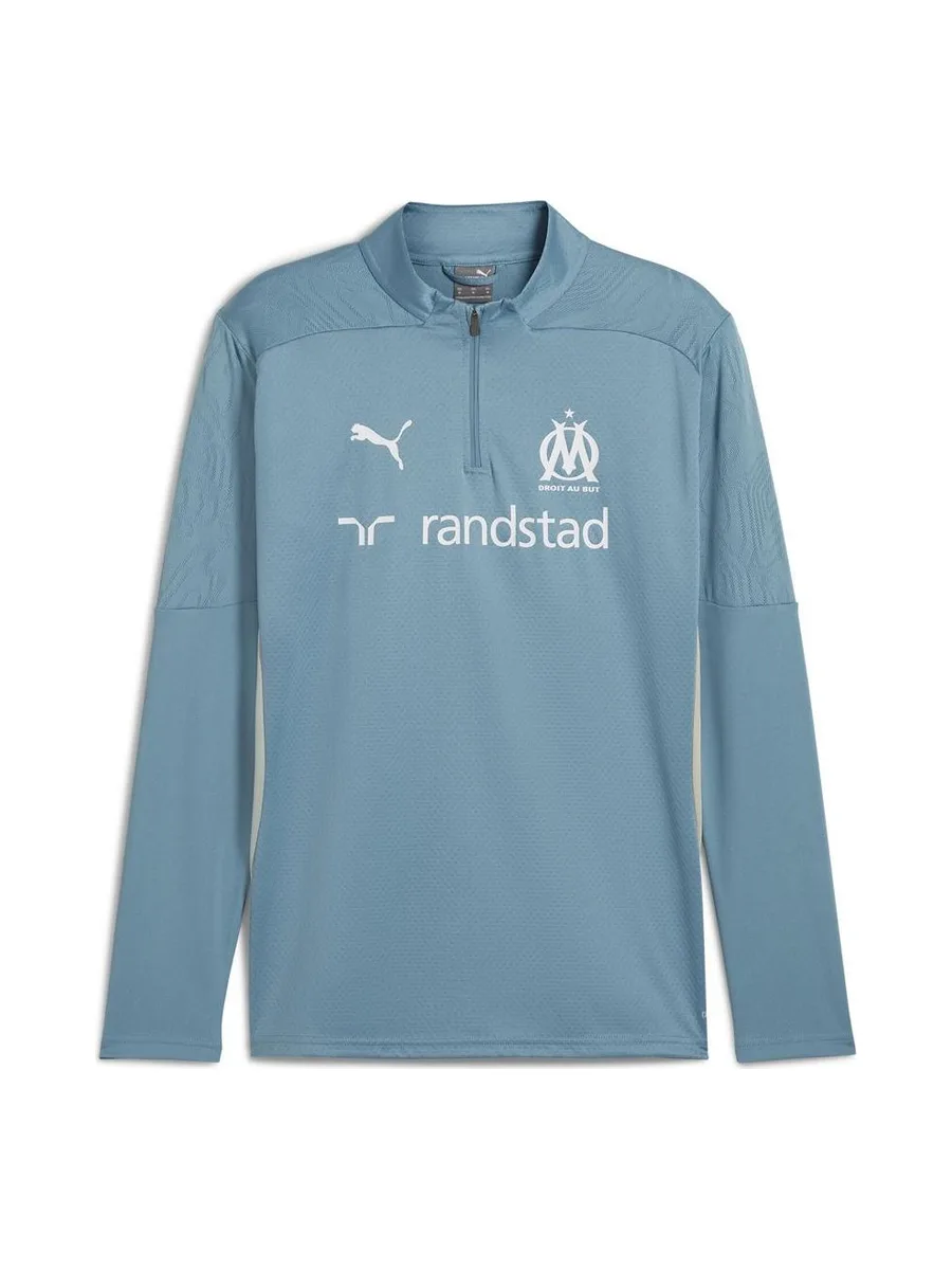 OM Haut d'entrainement Bleu Gris Homme Puma 24/25 2