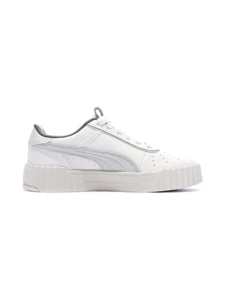 Baskets Blanc/Gris Femme Puma Carina 3.0 Luxe 2