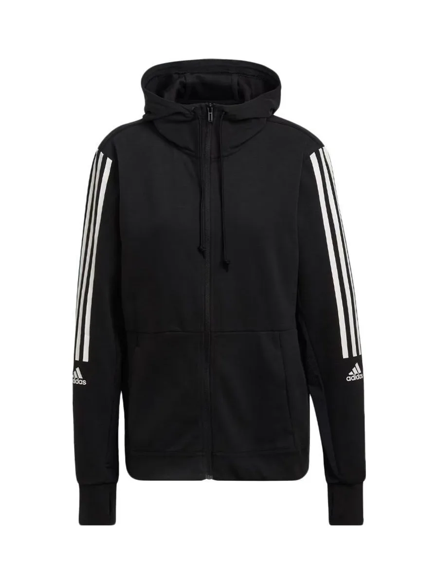 Sweat Zippé Noir Femme Adidas HD1731 4