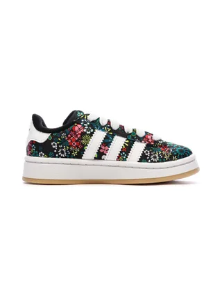 Baskets Noires à Motifs Fille Adidas Campus 2