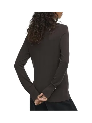 Pull Marron Femme JDY Button 2