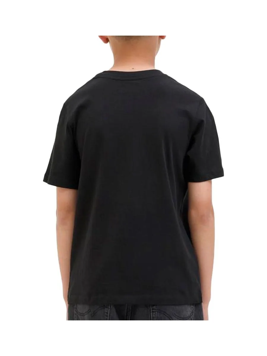 T-shirt Noir Garçon Jack & Jones Canggu 3