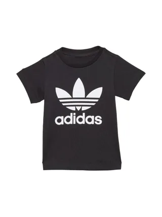 T-Shirt Noir Garçon Adidas Trefoil 1