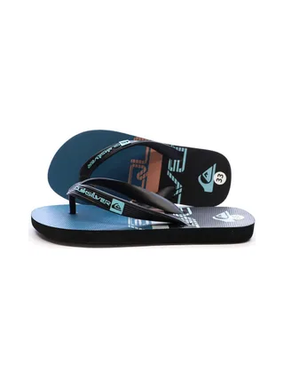 Tongs Noir/Bleu Garçon Quiksilver Java Quik 1