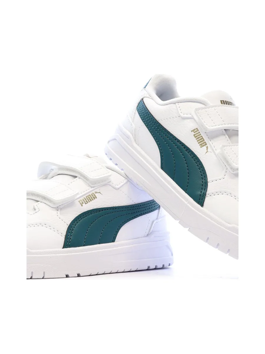 Baskets Blanches/Vertes Garçon Puma 403740 8