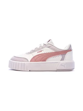 Basket Blanches/Mauves Fille Puma Carina Mia 1