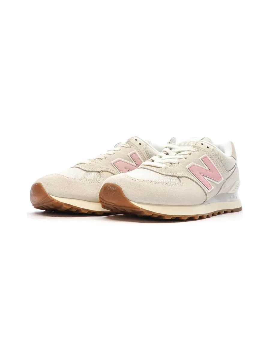 Baskets Beige/Rose Femme New Balance 574 7