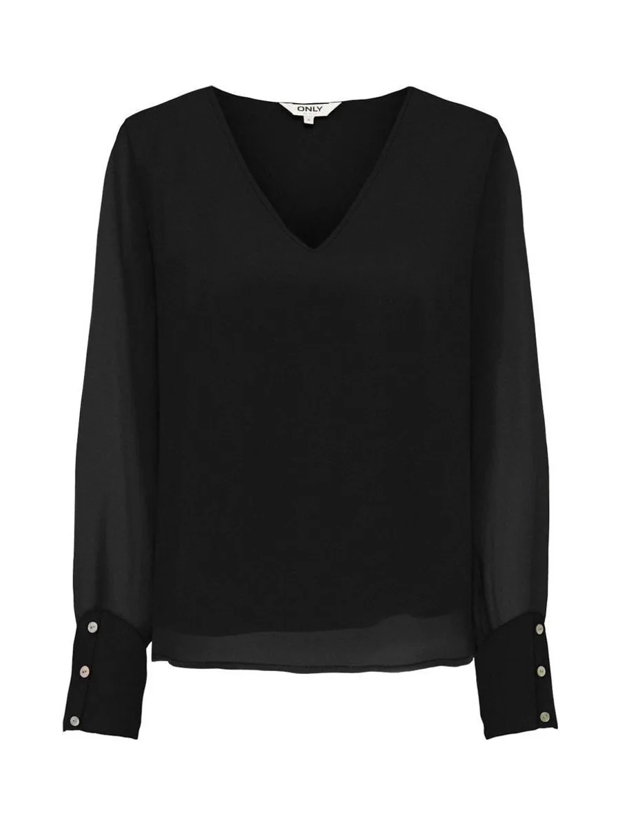 Blouse Noire Femme Only Tasha Otl 2