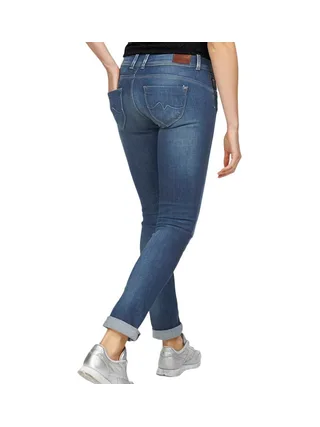 Jean Bleu Straight Femme Pepe jeans New Brooke 2