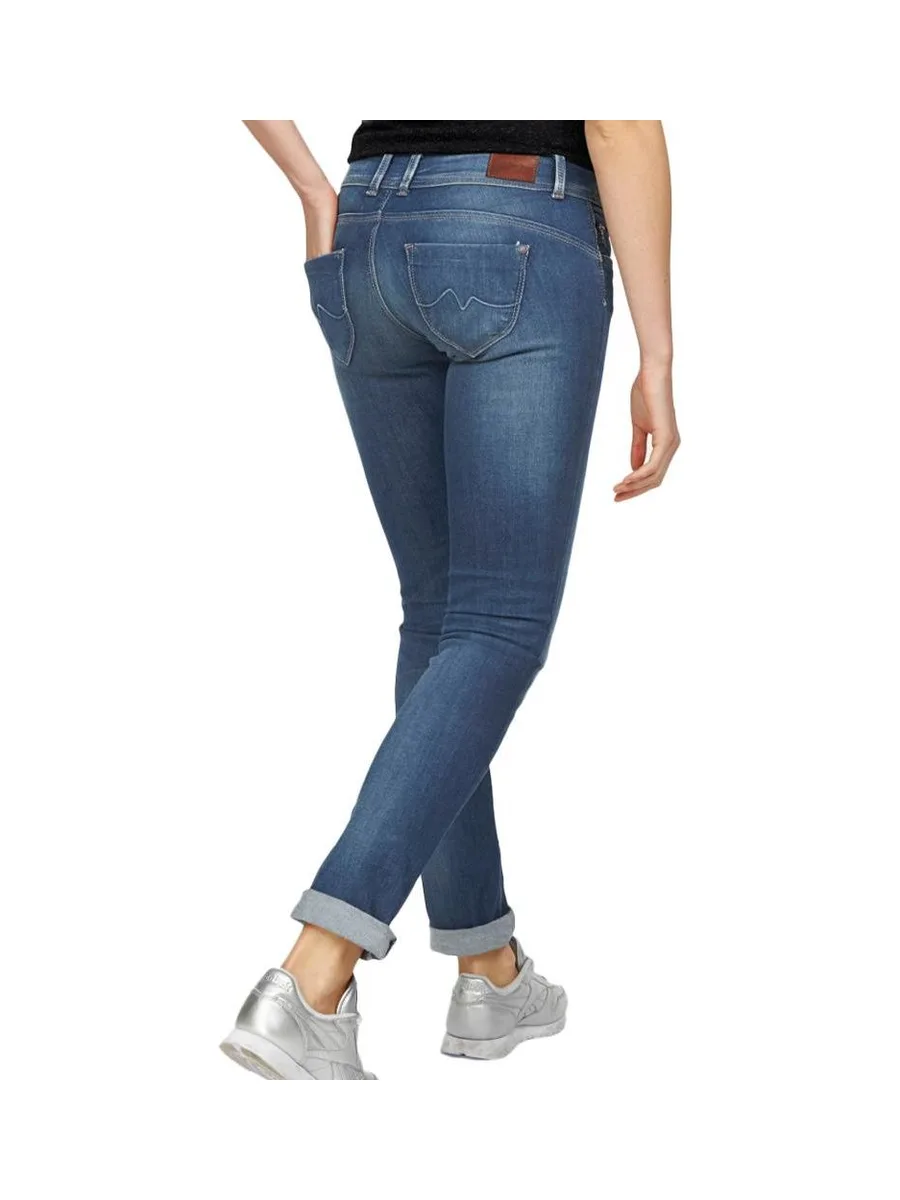 Jean Bleu Straight Femme Pepe jeans New Brooke 2