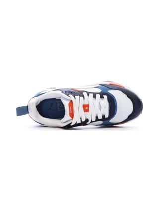 Baskets Blanc/Bleu Garçon Puma Trinity 4