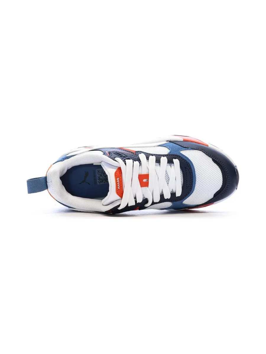Baskets Blanc/Bleu Garçon Puma Trinity 5