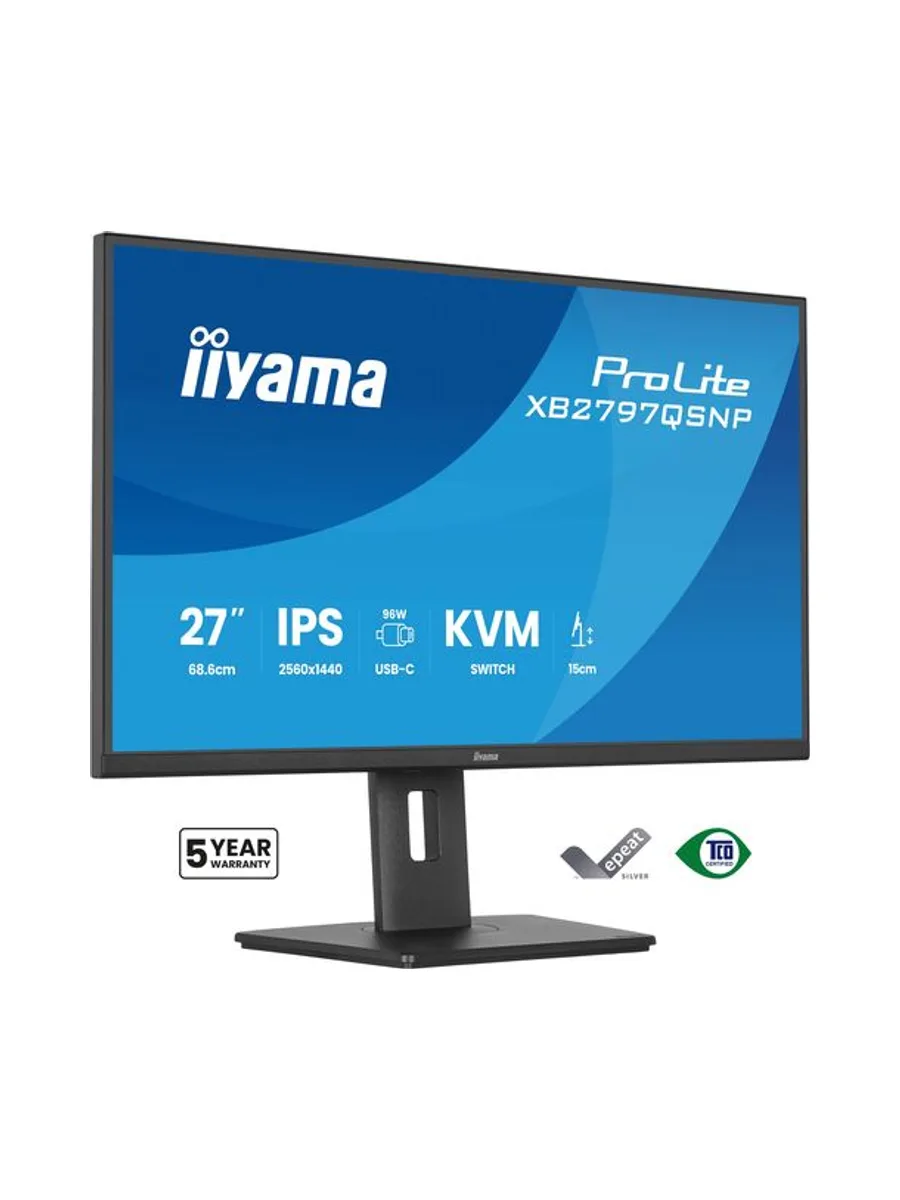 27'' IPS QHD 75Hz puertos y KVM Pro Max 1