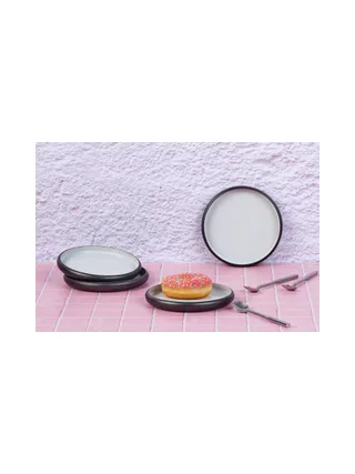 Assiette GOURMET Ø15,5cm - 4 pièces - Onyx 2