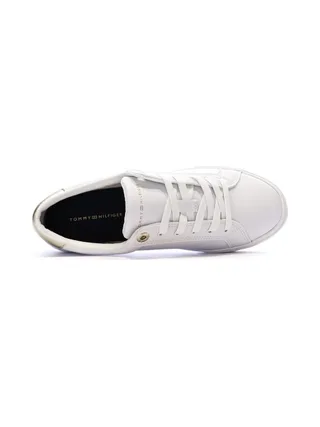 Baskets Blanches/Argent Femme Tommy Hilfiger Sneaker 4