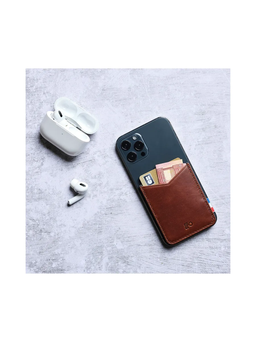 RAPH - Porte-cartes adhésif pour smartphone en liège - Naturel 9