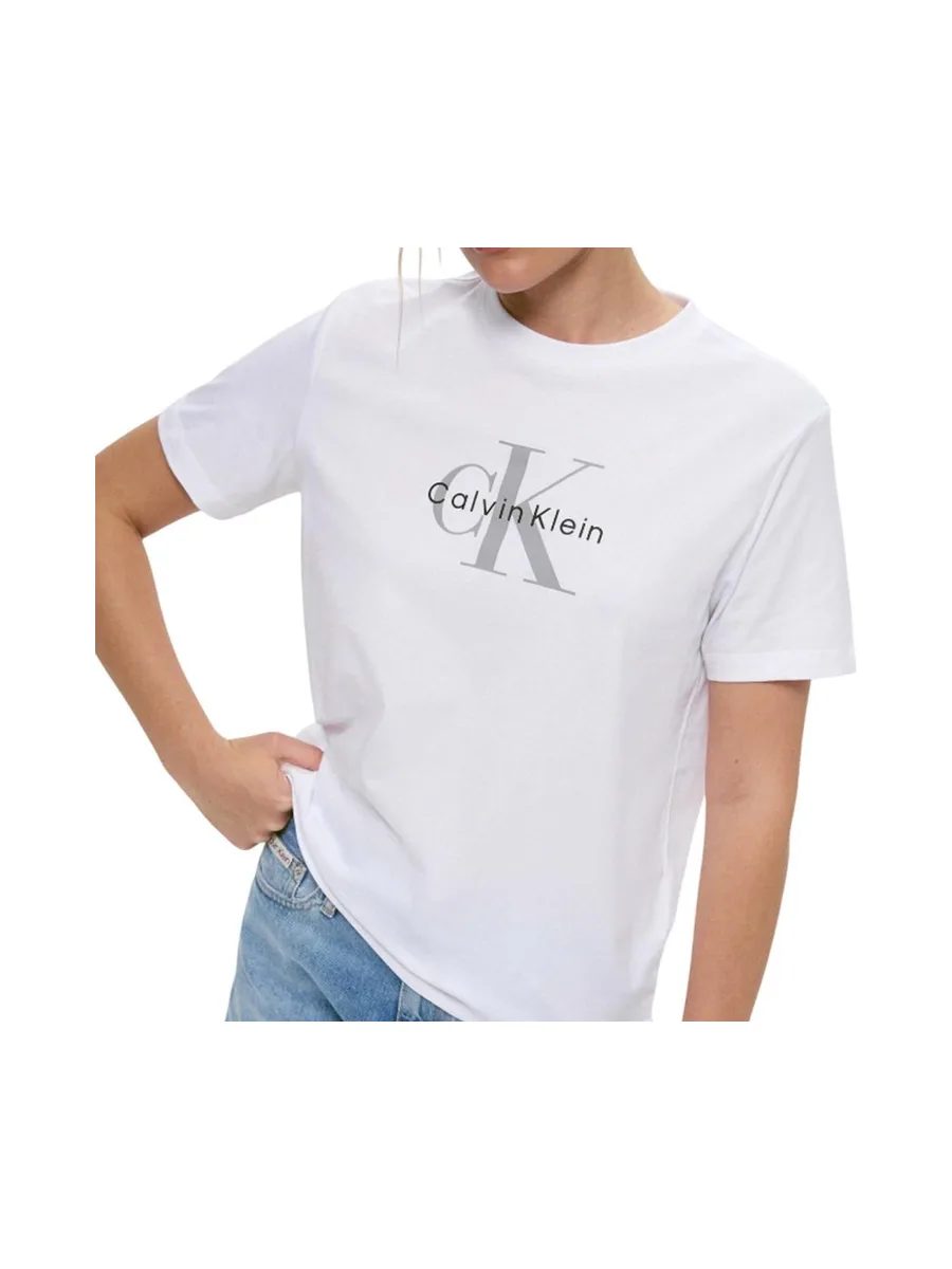 T-Shirt Blanc Femme Calvin Klein Hero Classic 2