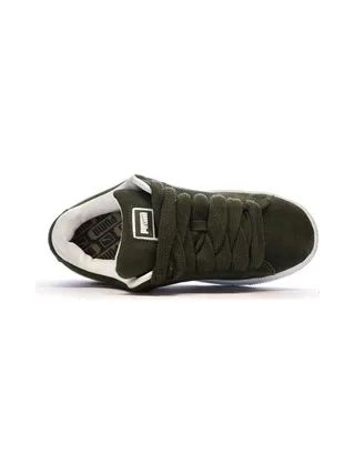 Baskets Kaki/Blanc Femme Puma Suede XL 4