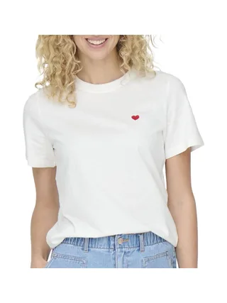 T-shirt Blanc Femme JDY Pisa 15298612 1