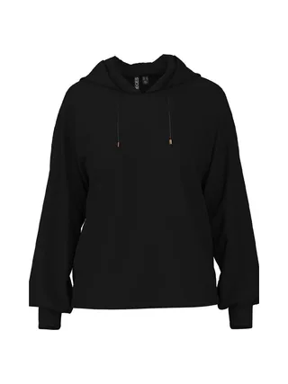 Sweat à Capuche Noir Femme Pieces Pcnakuna 1