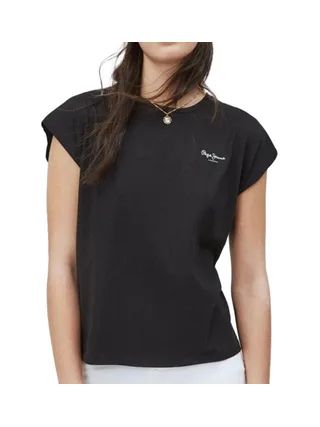 T-shirt Noir Femme Pepe Jeans Bloom 1